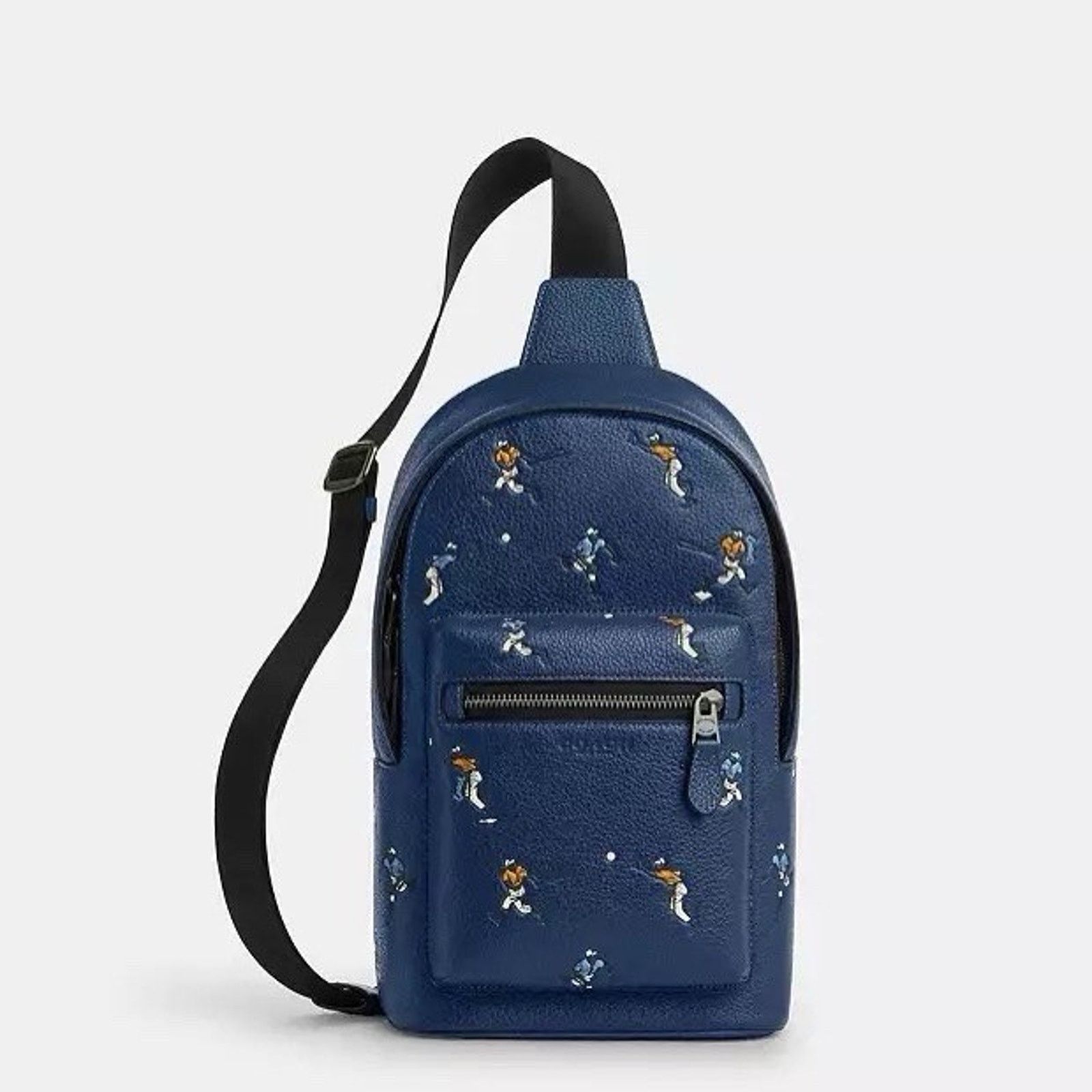 Coach NWT Coach MEN'S West Pack Star/Baseball CAX48 Deep Blue Size ONE SIZE - 6 Thumbnail