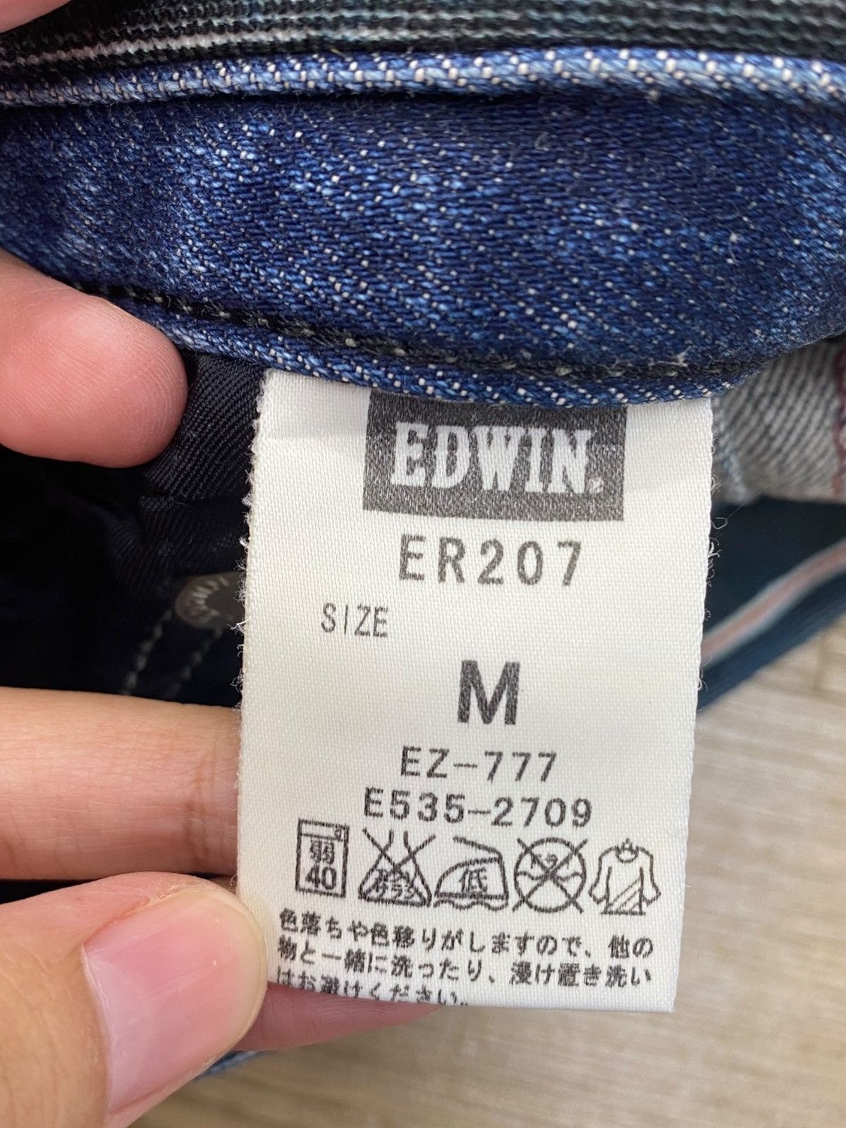 Edwin Edwin Faded Wash Ripped Style Soft Jeans Size US 31 - 11 Thumbnail