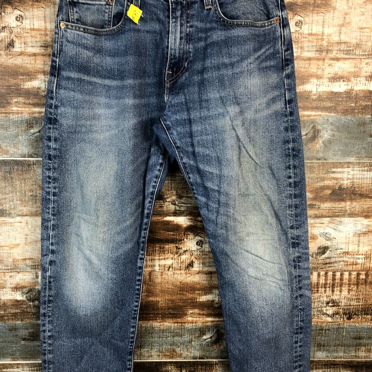 Levi's DLL Levis 502 big E faded Blue Denim Pants #C248 Size US 31 - 5 Thumbnail