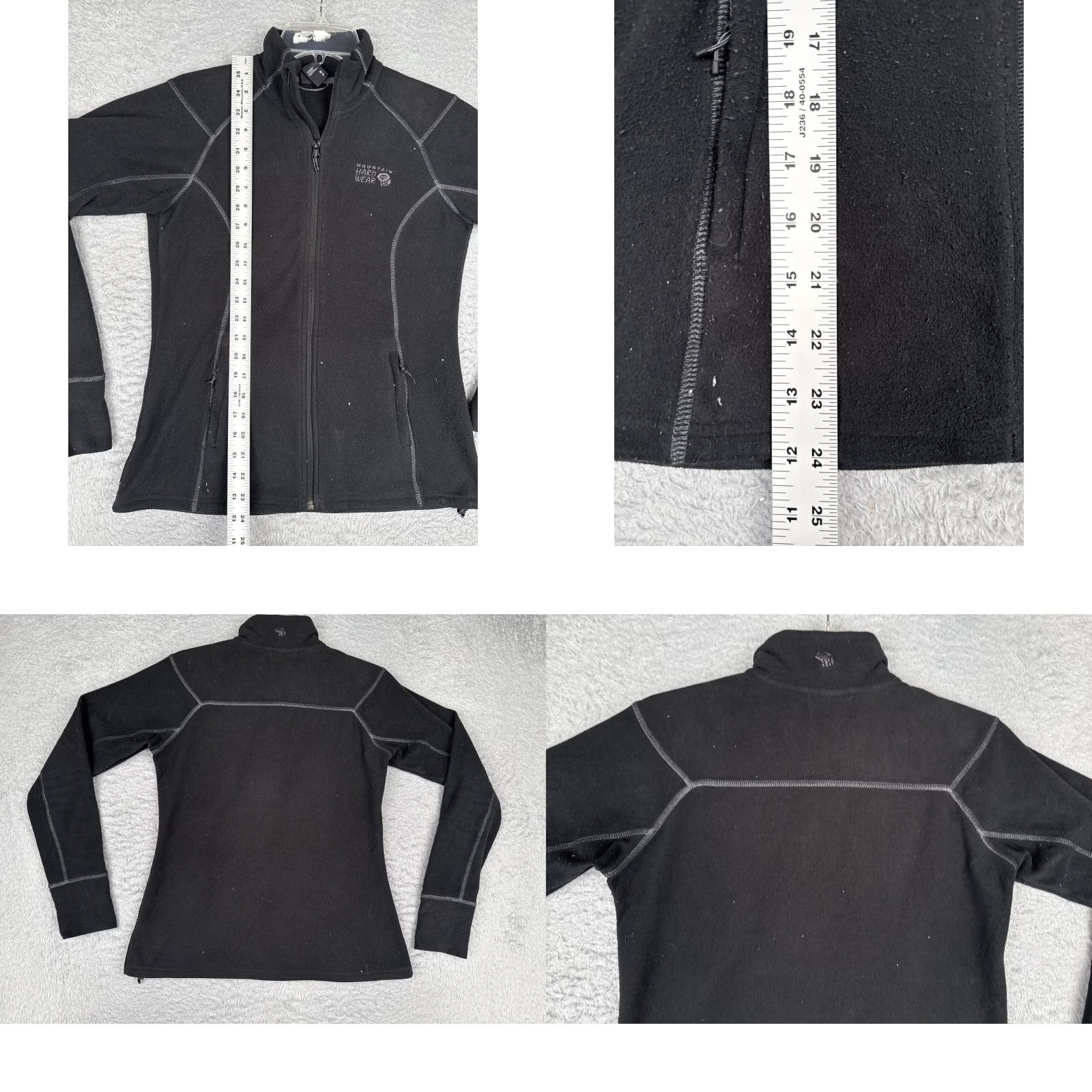 Mountain Hardwear Mountain Hardwear Jacket Womens Small Black Fleece Full Zip Pockets Outdoor Poly Size S / US 4 / IT 40 - 9 Thumbnail