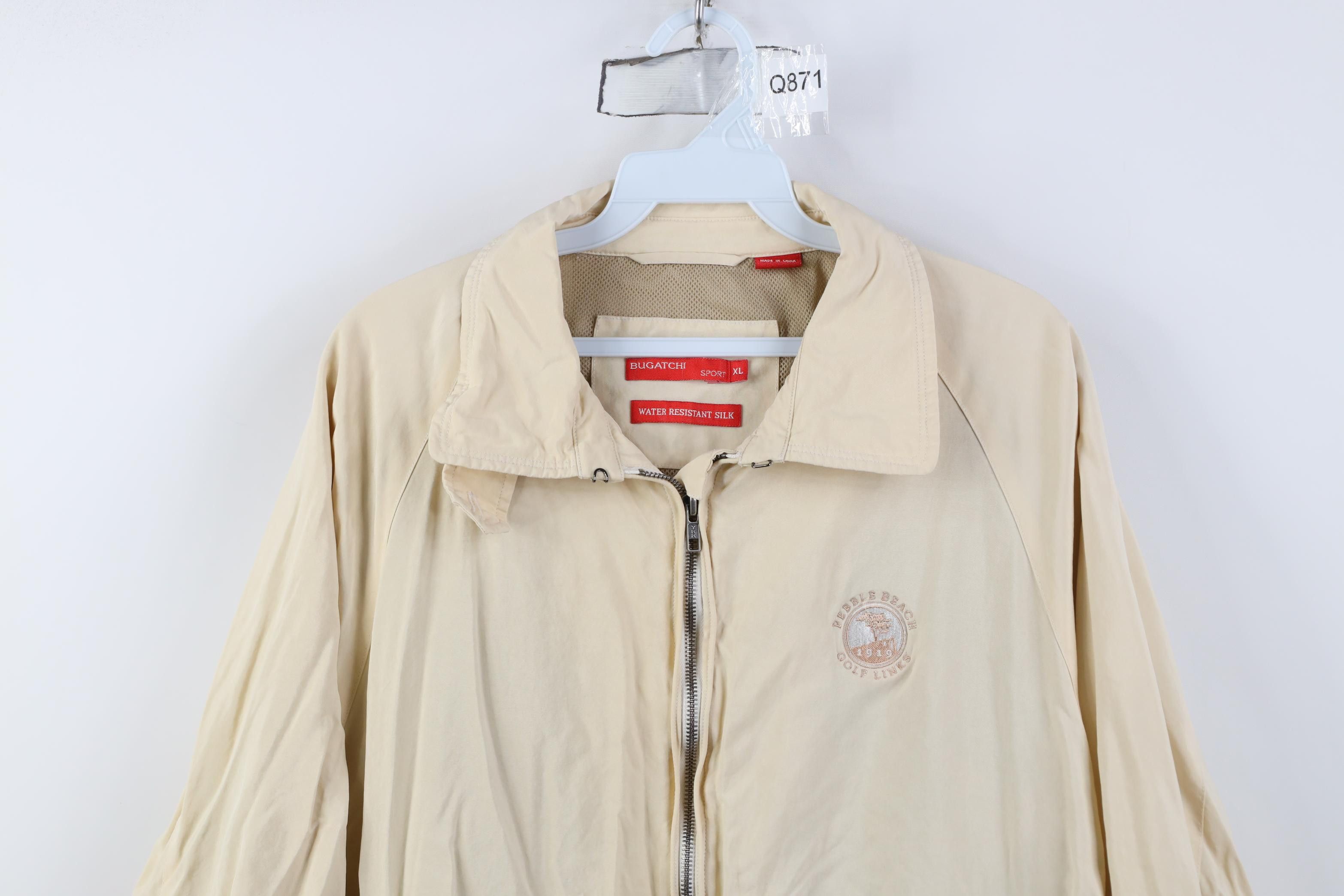 Vintage Vintage Bugatchi Uomo Resistant Silk Pebble Bomber Jacket Size US XL / EU 56 / 4 - 2 Thumbnail