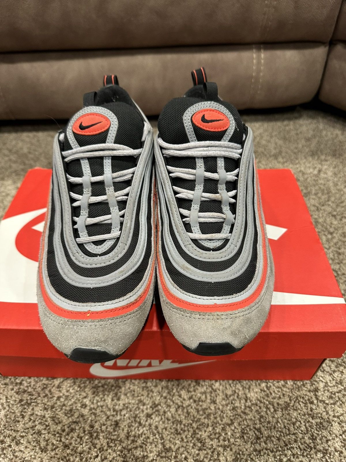 Nike Air Max 97 “Wolf Grey Radiant Red”