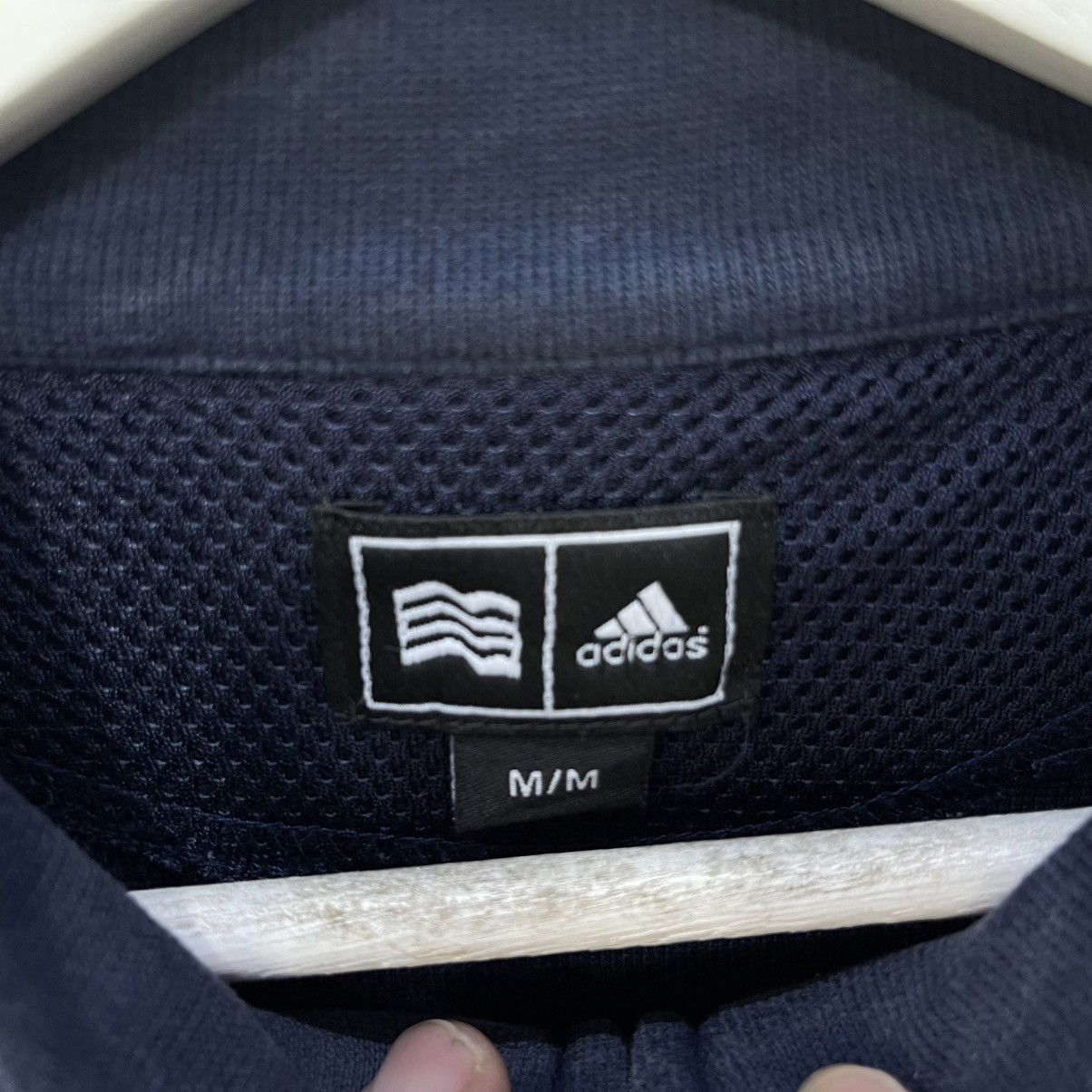 Adidas Vintage adidas y2k sweatshirt halfzip logo embroidery rare! Size US M / EU 48-50 / 2 - 6 Thumbnail