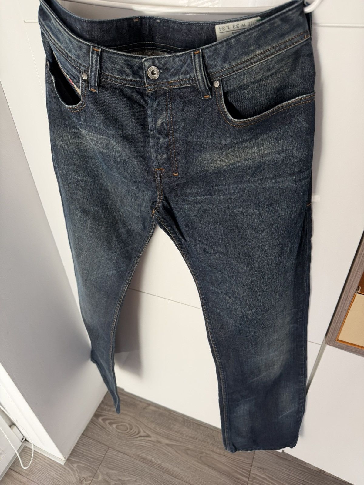 Diesel ‼️Vintage Diesel IND Ladder Baggy Black Denim Jeans‼️ Size US 33 - 11 Thumbnail
