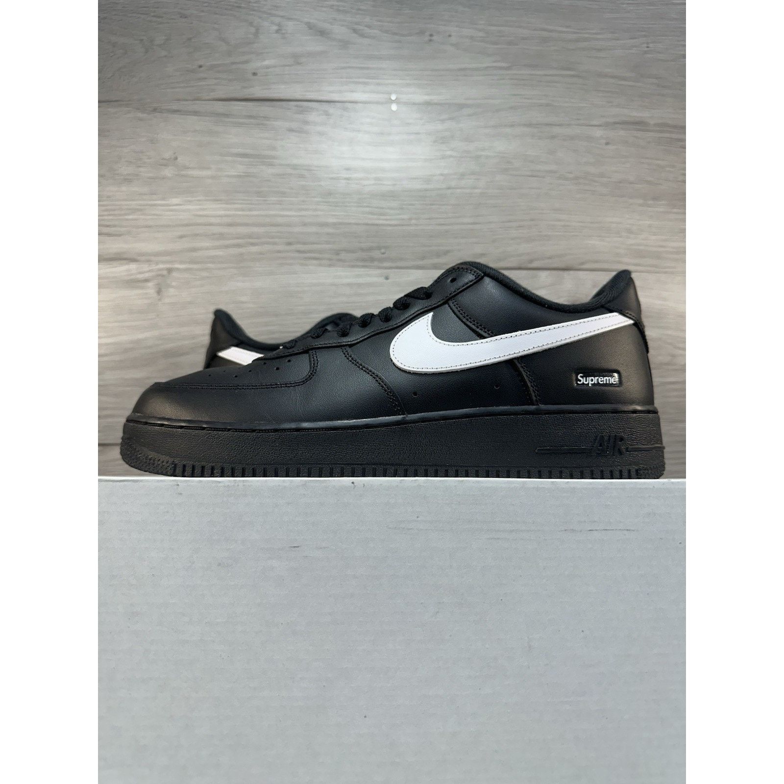 Supreme x Nike Air Force 1 Low Box Logo - Black White - 10.5