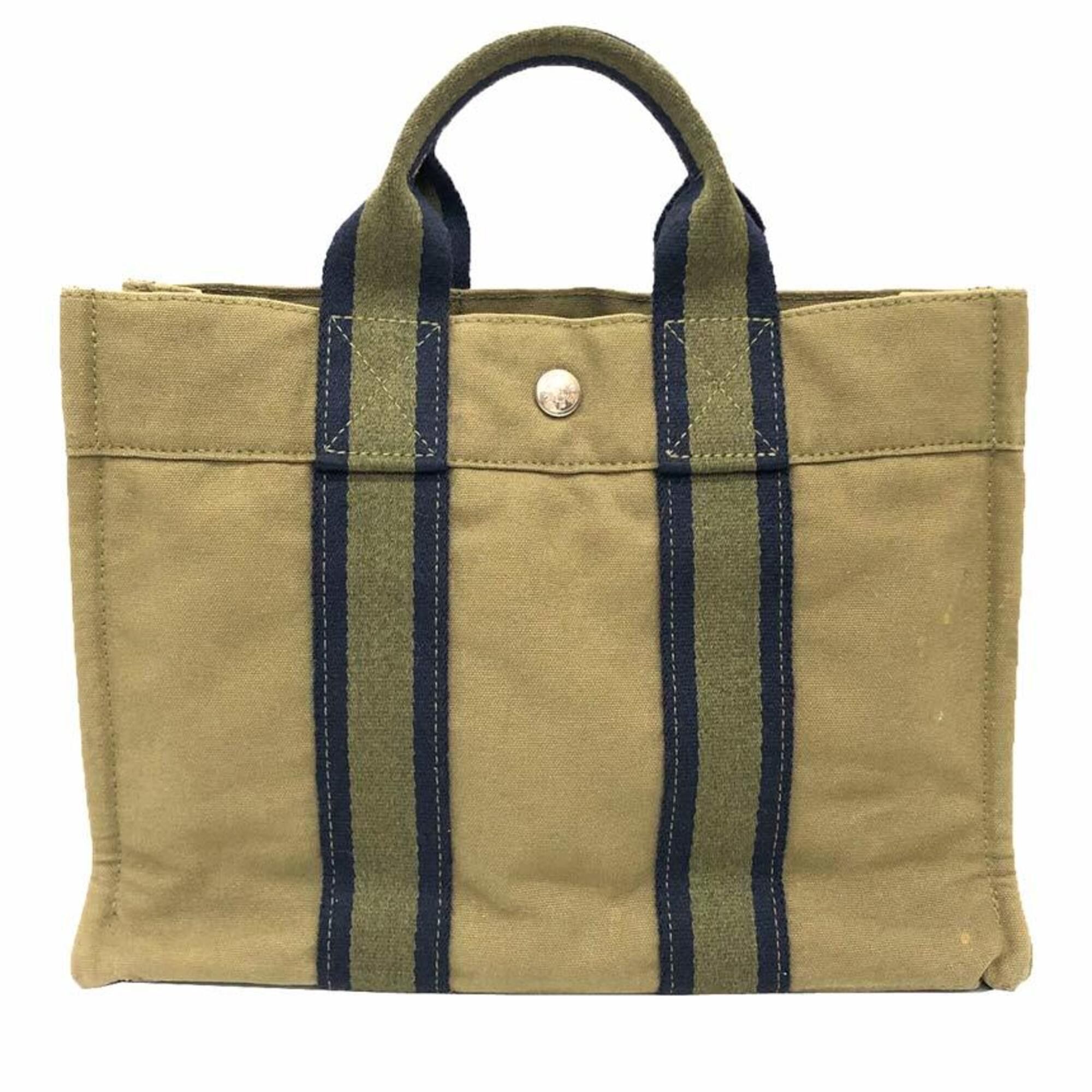 Hermes HERMES Fourre-Tout PM Tote Bag, Handbag, Khaki Size ONE SIZE - 1 Thumbnail