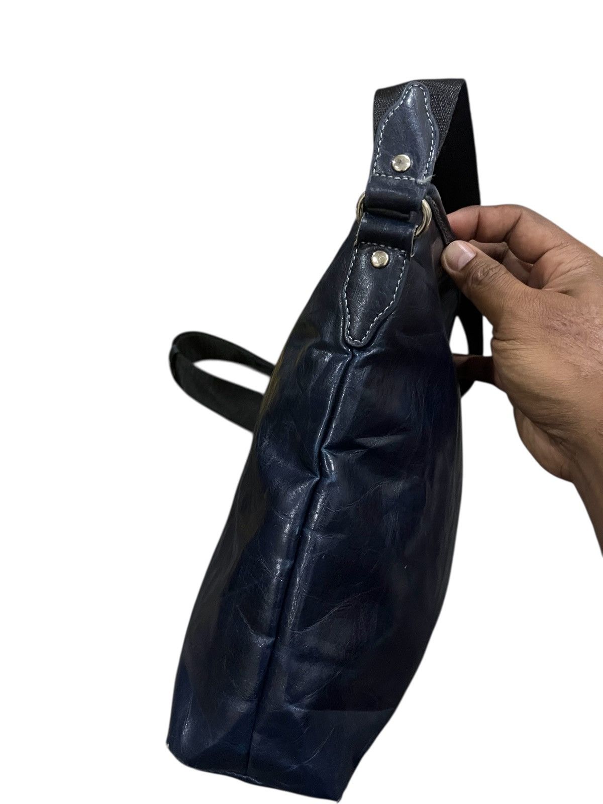 Issey Miyake SACS for TETE HOMME by ISSEY MIYAKE LEATHER CROSS BODY BAG Size ONE SIZE - 11 Thumbnail