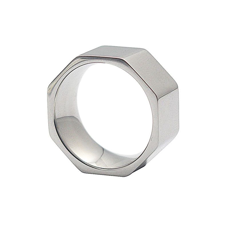 Jewelry × Vintage SIZE 10 Stainless Steel Wide Irregular Ring Size ONE SIZE - 9 Thumbnail