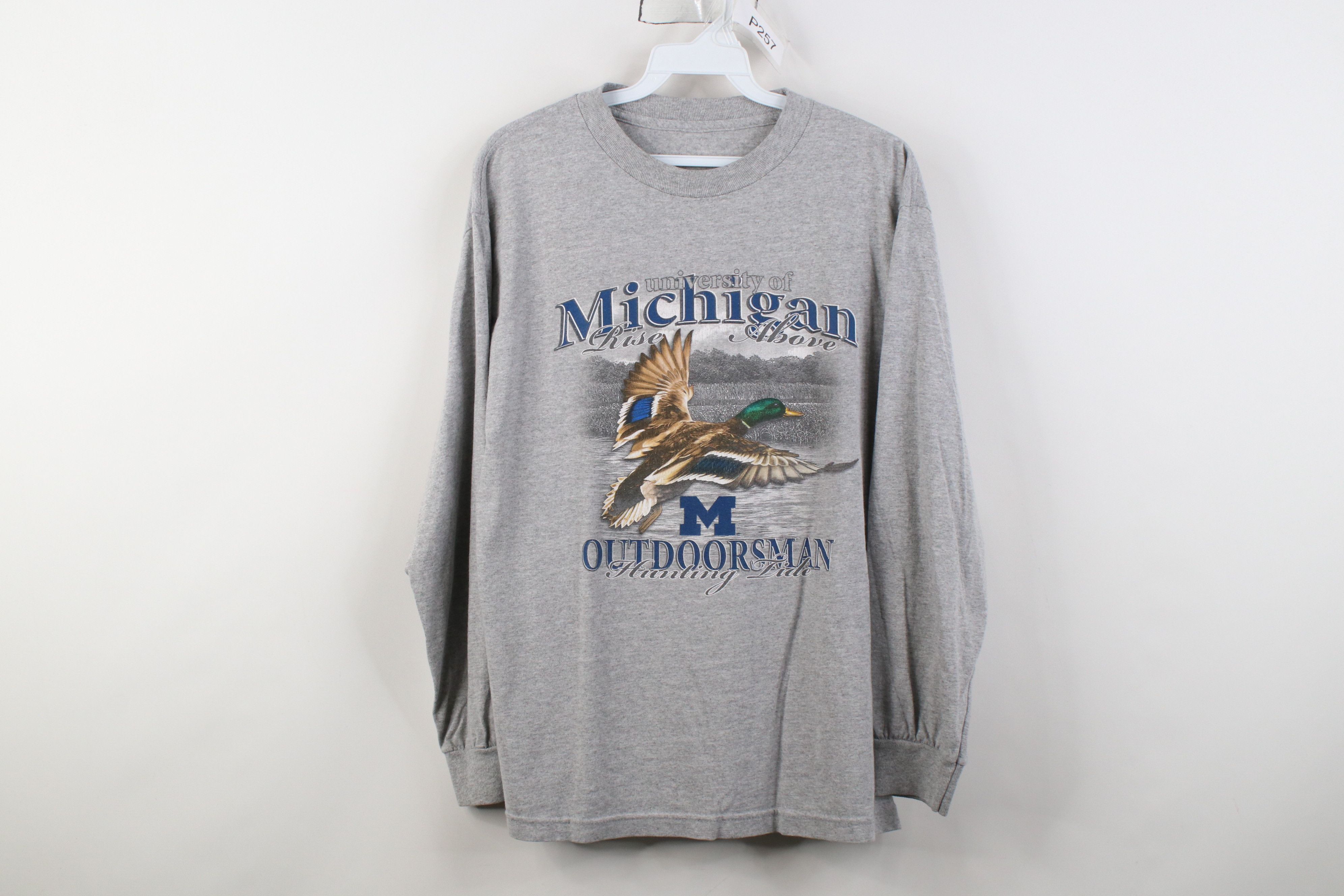 Vintage Vintage 90s University of Michigan Long Sleeve T-Shirt Size US S / EU 44-46 / 1 - 1 Thumbnail