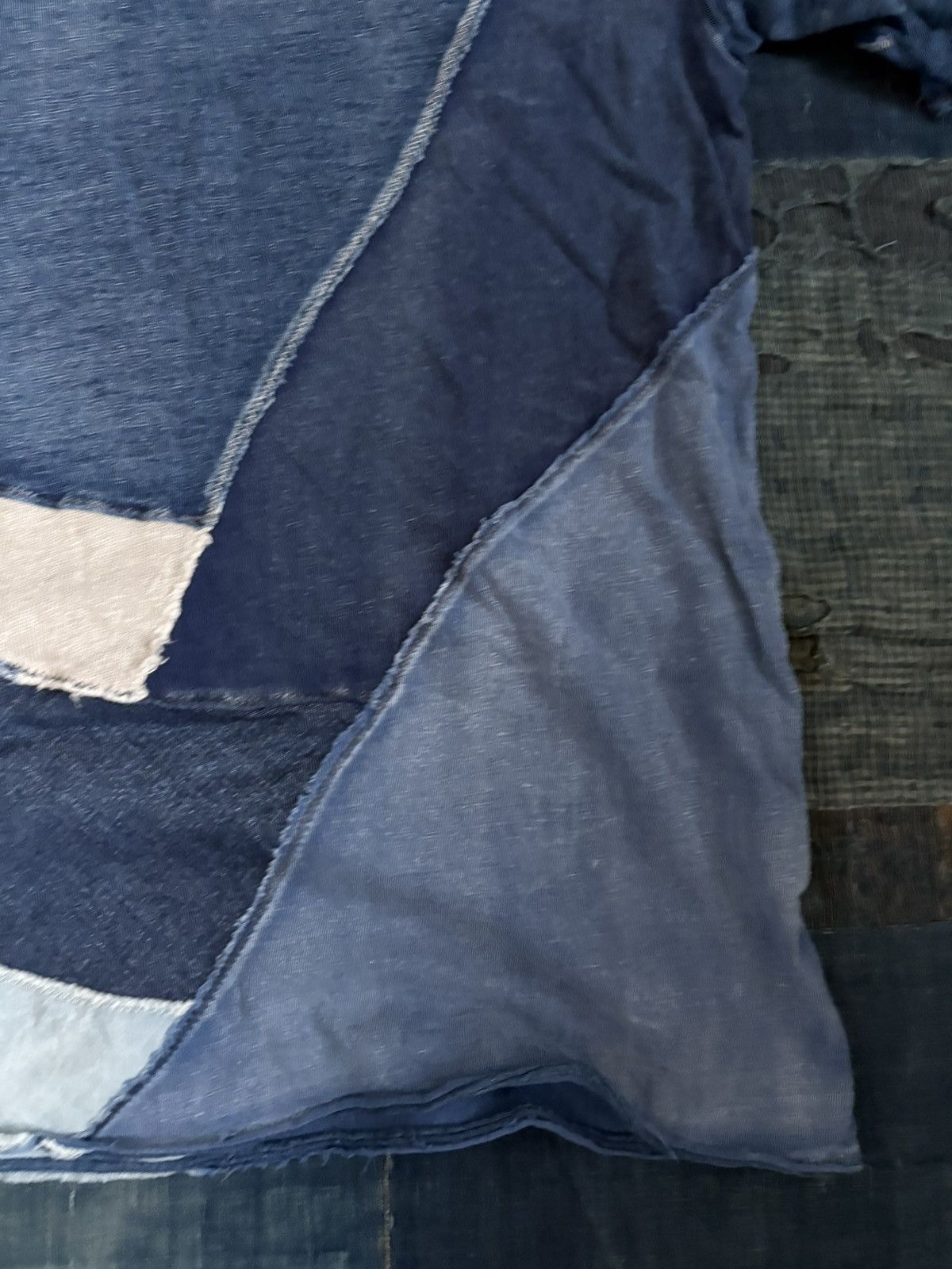 Kapital Kountry Kapital kountry indigo patchwork t shirt v neck Size US L / EU 52-54 / 3 - 7 Thumbnail
