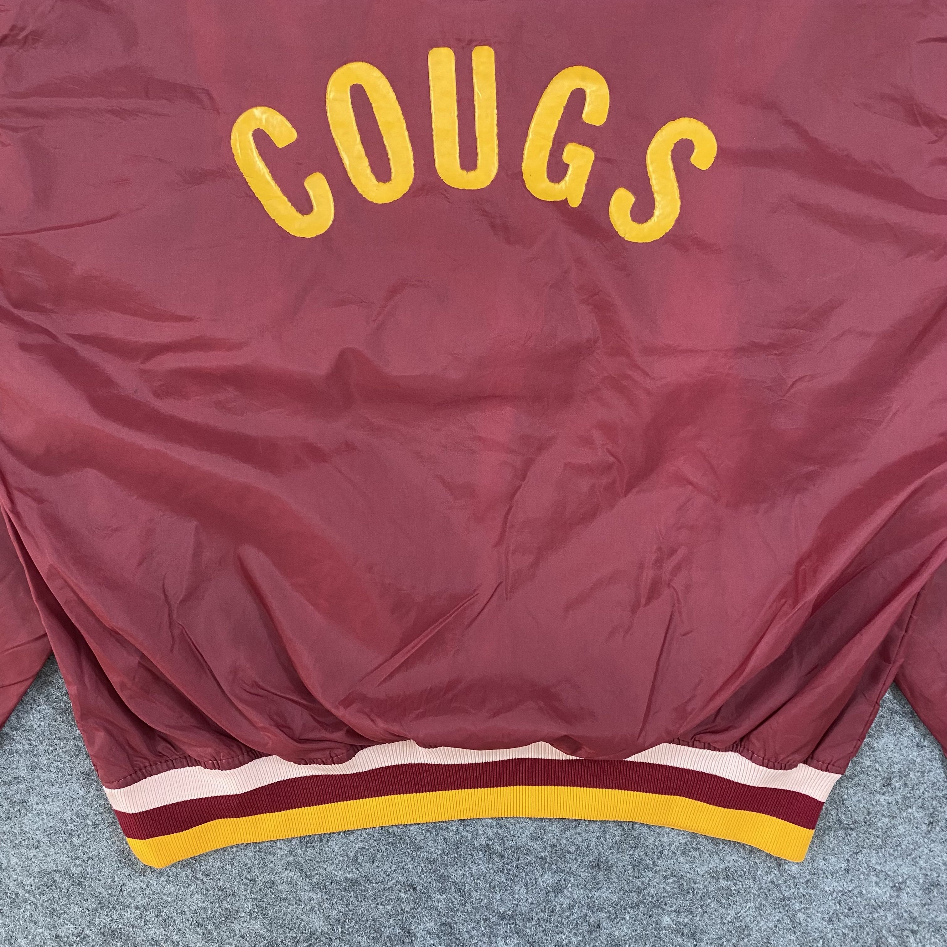 Japanese Brand VTG 70s Betlin Capital Wrestling Cougs Hooded Windbreak-J579 Size US XL / EU 56 / 4 - 10 Thumbnail