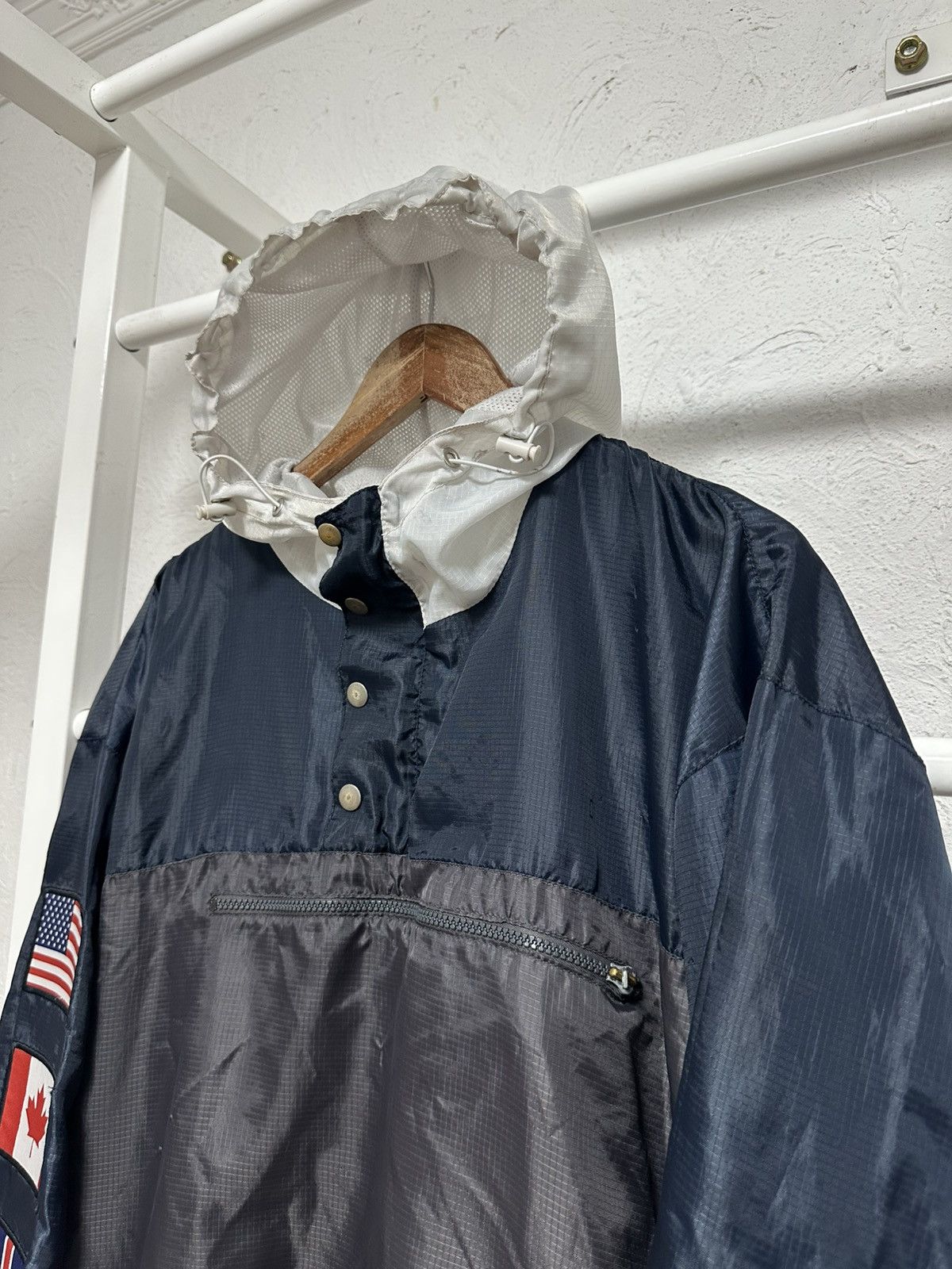 Other Vintage Ethik Anorak Jacket Flag Print Size XL Streetwear Size US XL / EU 56 / 4 - 2 Thumbnail