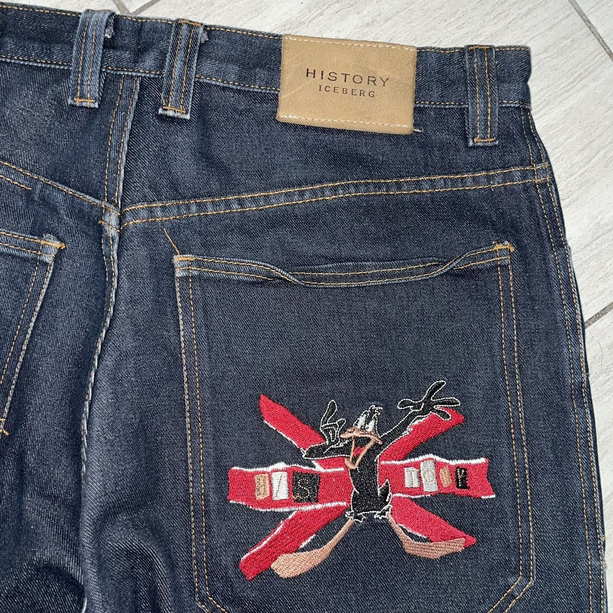 Iceberg Iceberg History Y2K Raw Baggy Denim Size US 35 - 12 Thumbnail