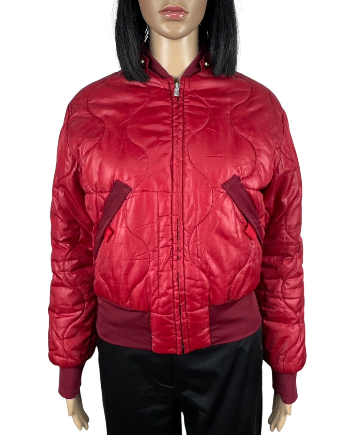 Diesel Diesel 00s Vintage Quilted Zip Jacket Army Hooded size S Size S / US 4 / IT 40 - 10 Thumbnail