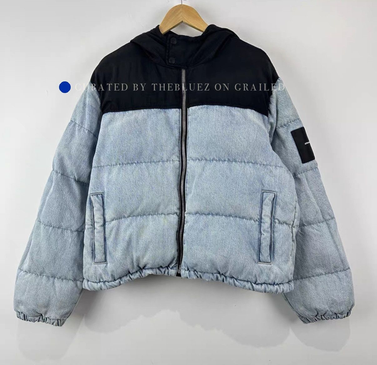 Alexander Wang Washed Denim Padded Coat Size US M / EU 48-50 / 2 - 1 Thumbnail