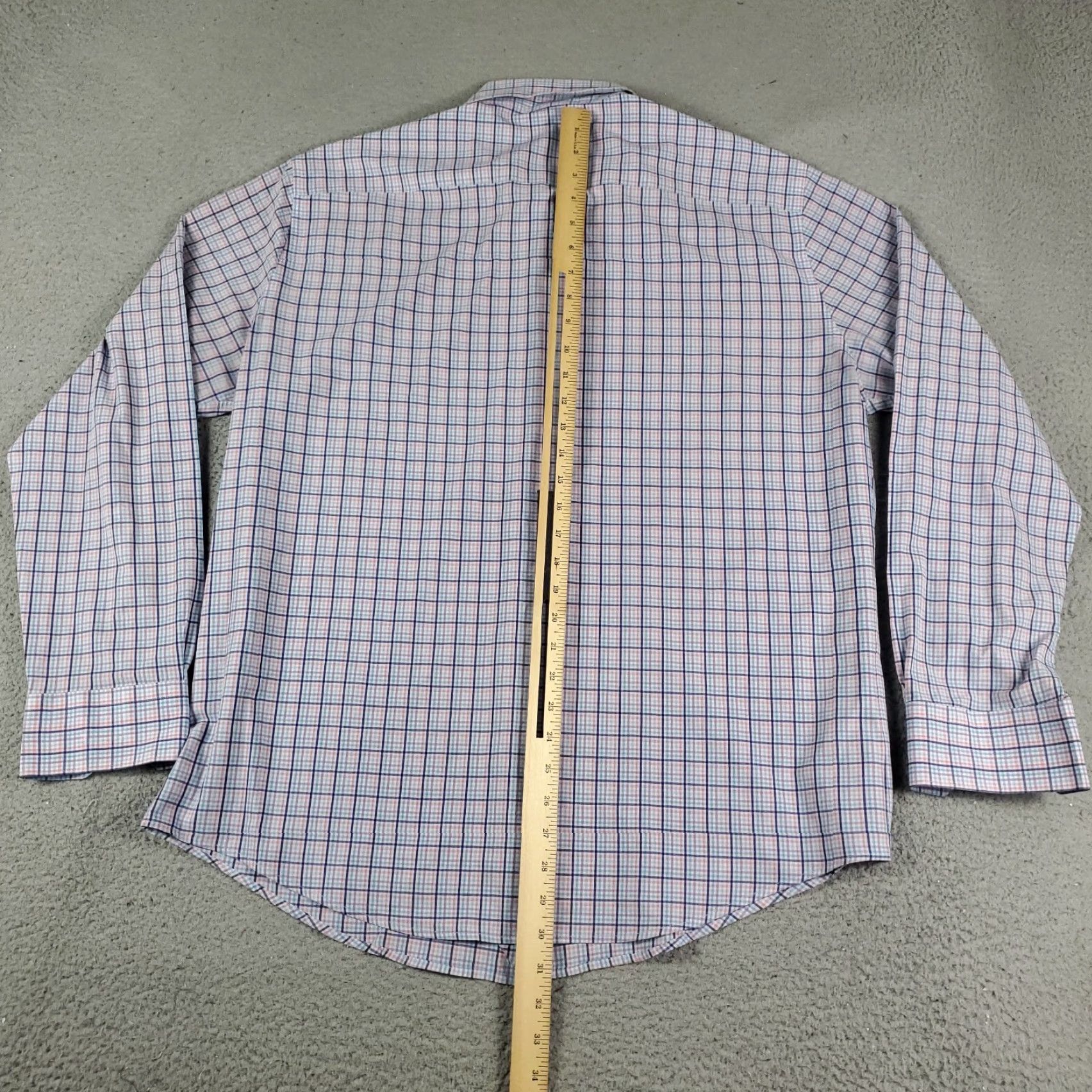 Peter Millar Peter Millar Blue Plaid Button-Up Shirt Men's XL Long Sleeve Regular Fit Size US XL / EU 56 / 4 - 5 Thumbnail