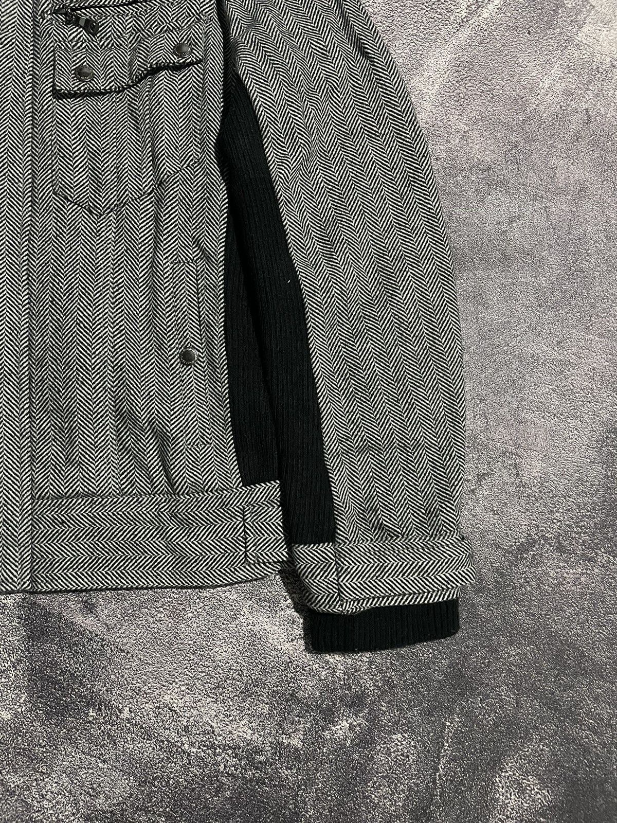 semanticdesign Semanticdesign Double Zipper Wool Jacket Vkei Style Size US L / EU 52-54 / 3 - 5 Thumbnail