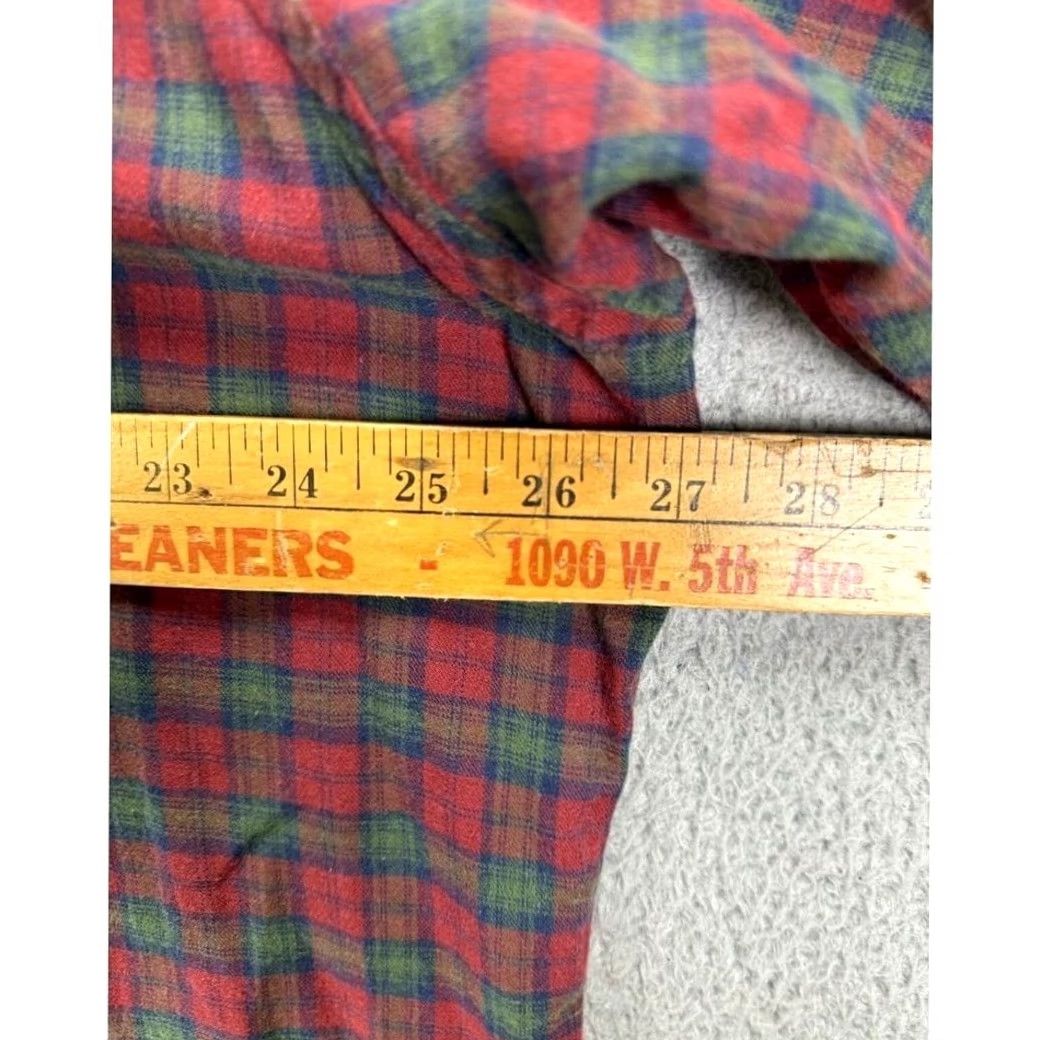 Ralph Lauren VINTAGE Ralph Lauren Shirt Men XL Red Flannel Plaid Button-Down Pony Made In USA Size US XL / EU 56 / 4 - 6 Thumbnail