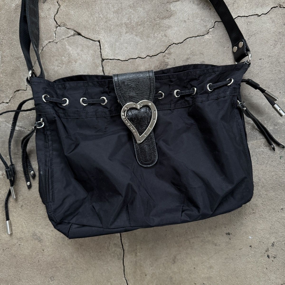 Vintage Vintage Lancaster Nylon Leather Shoulder/Crossbody Bag Size ONE SIZE - 3 Thumbnail