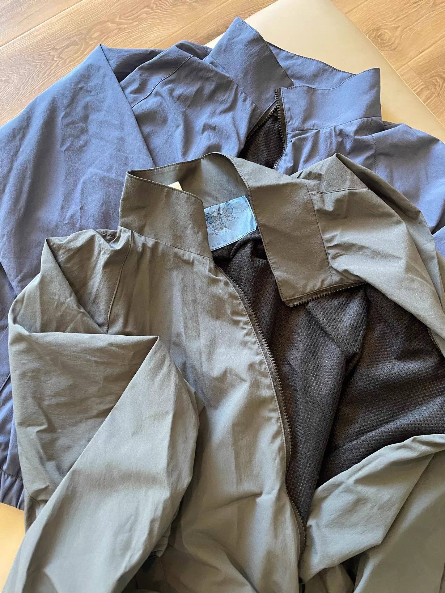 N.Hoolywood N.HOOLYWOOD 24AW TEST BLOUSON Military Zip Jkt Bluegray/Charcoal Japan Size XS / US 0-2 / IT 36-38 - 8 Thumbnail