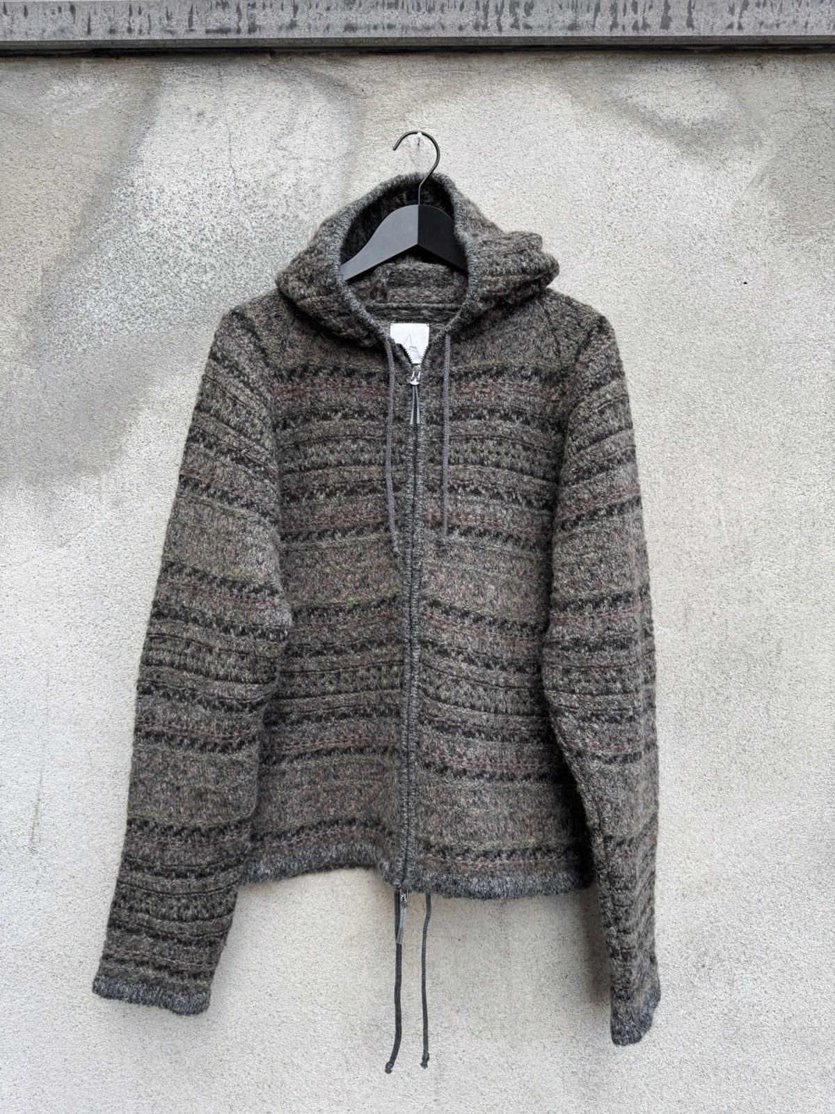 ROA ROA Fair Isle Felted Knit Zip Up Hoodie Size US XL / EU 56 / 4 - 1 Thumbnail