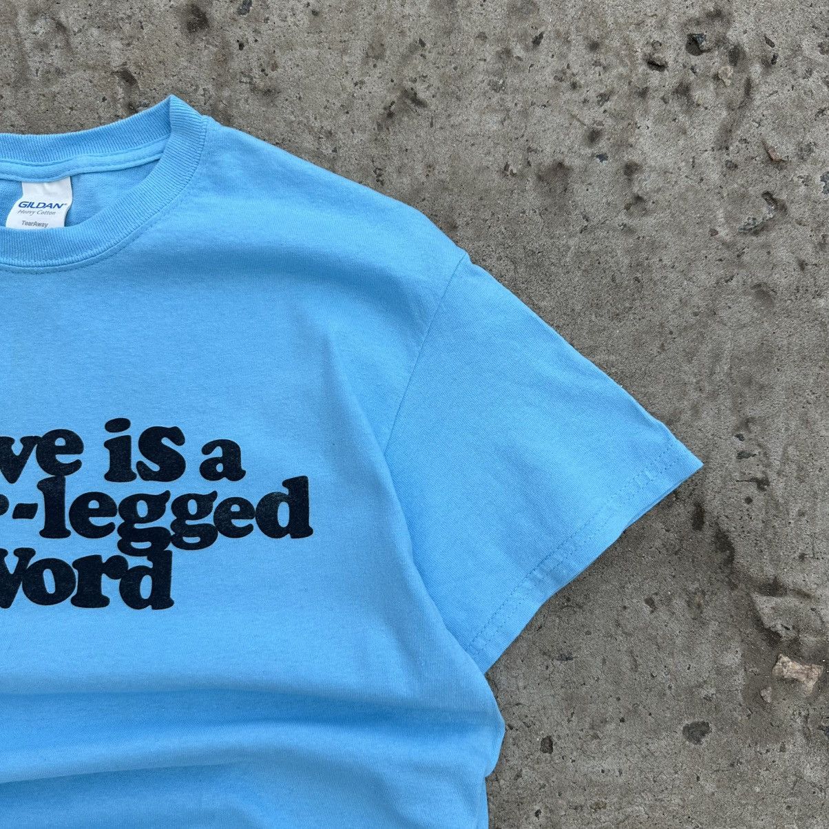 Japanese Brand Vintage Japanese Style Adult Love Is A Four- Legged Word Tee Size S / US 4 / IT 40 - 6 Thumbnail