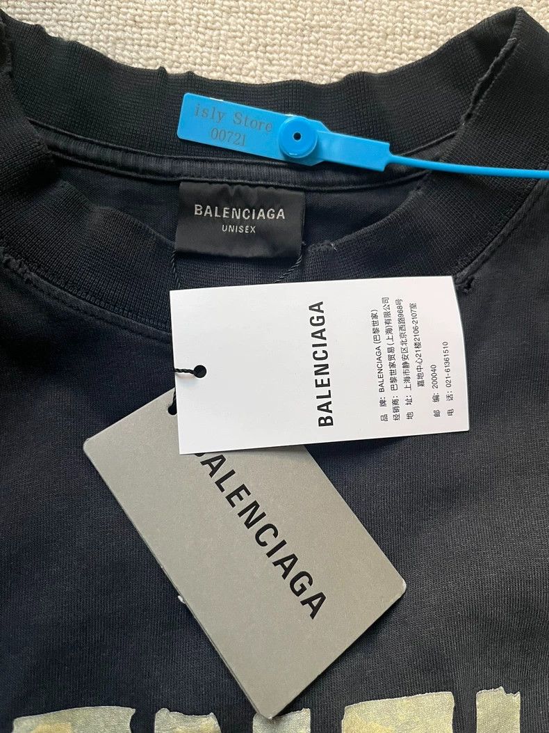 Balenciaga Balenciaga Adhesive tape adhesive tape short-sleeved T-shi Size US M / EU 48-50 / 2 - 4 Thumbnail