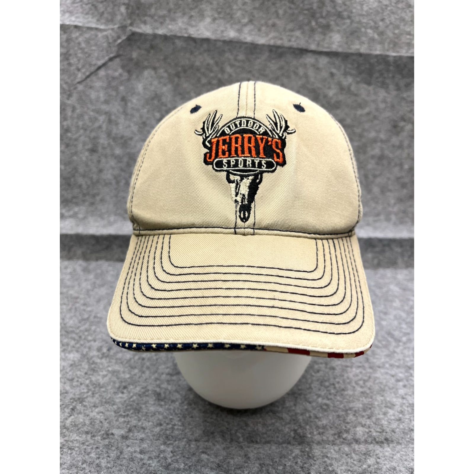 Vintage Outdoor Cap Hat Adult One Size Ivory Cotton Firearms Size ONE SIZE - 2 Thumbnail