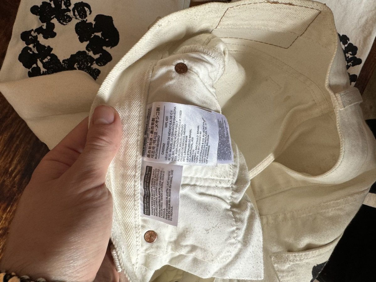 DENIM TEARS × Levi's The Cotton Wreath Jeans White 2022 Size US 34 / EU 50 - 5 Thumbnail