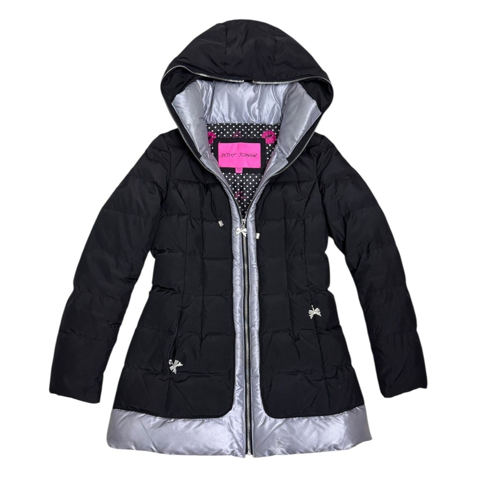 Betsey Johnson BETSEY JOHNSON Down & Feather Winter Puffer Parka Coat S Size S / US 4 / IT 40 - 1 Thumbnail
