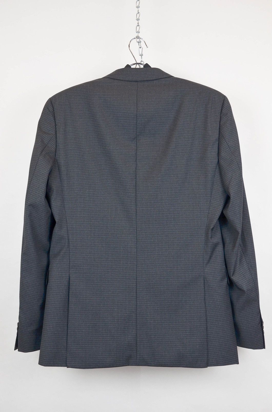 Hugo Boss Hugo Boss Grey Check Wool Blazer - Size 38R Size 38R - 2 Thumbnail
