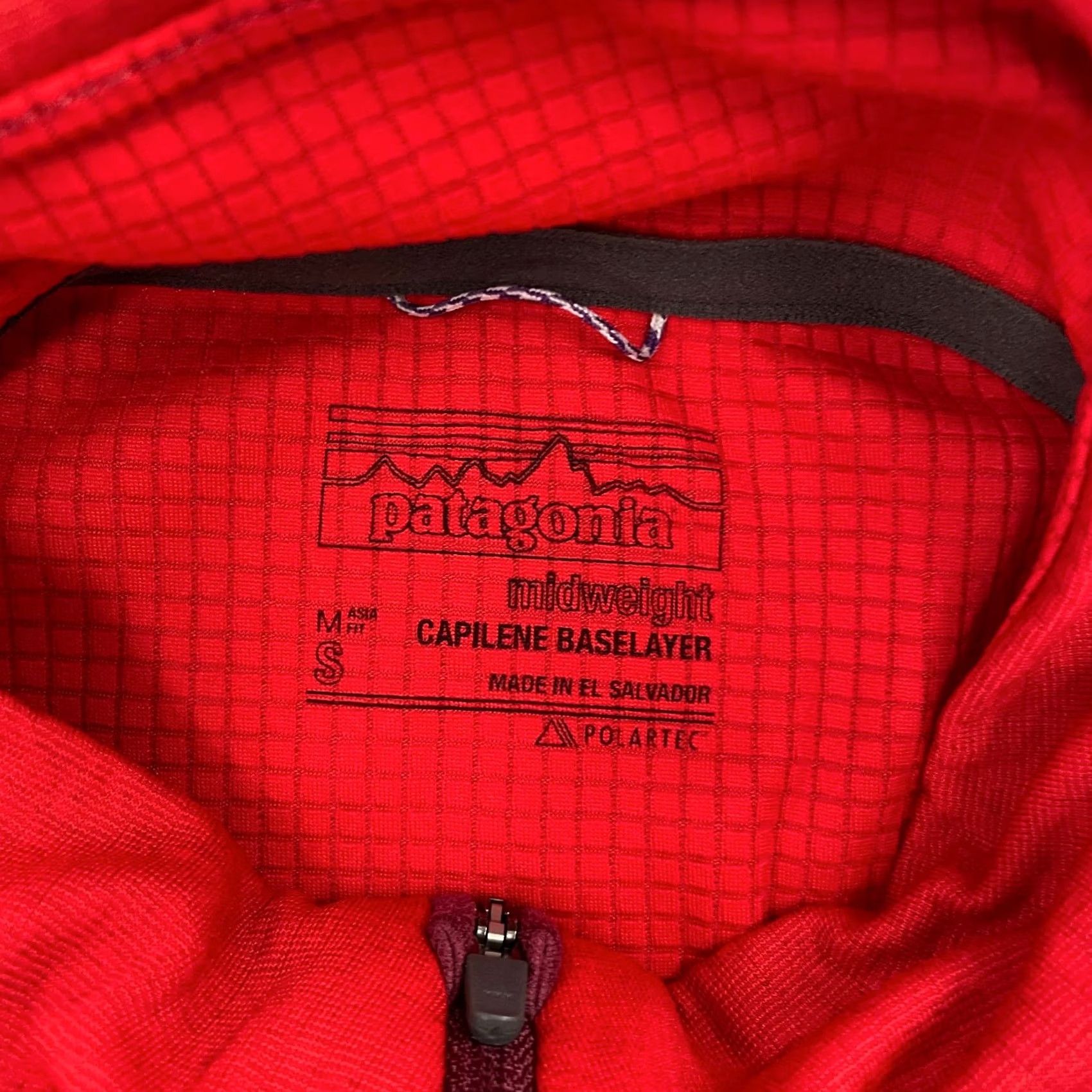 Patagonia Patagonia Pullover Mens Small Red Capilene Midweight Base Layer 1/4 Zip Zip Mock Neck Mockneck Zipper Logo Size US S / EU 44-46 / 1 - 5 Thumbnail