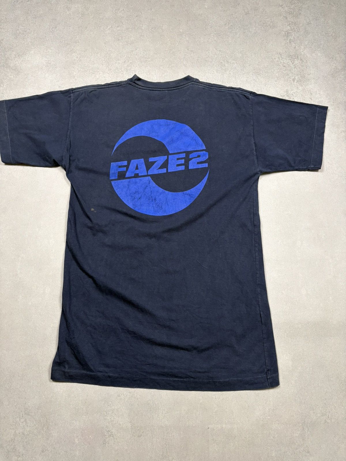 Band Tees Vintage FAZE2 London Graphic T-Shirt Navy Blue Band DJ Rock Size US L / EU 52-54 / 3 - 1 Thumbnail