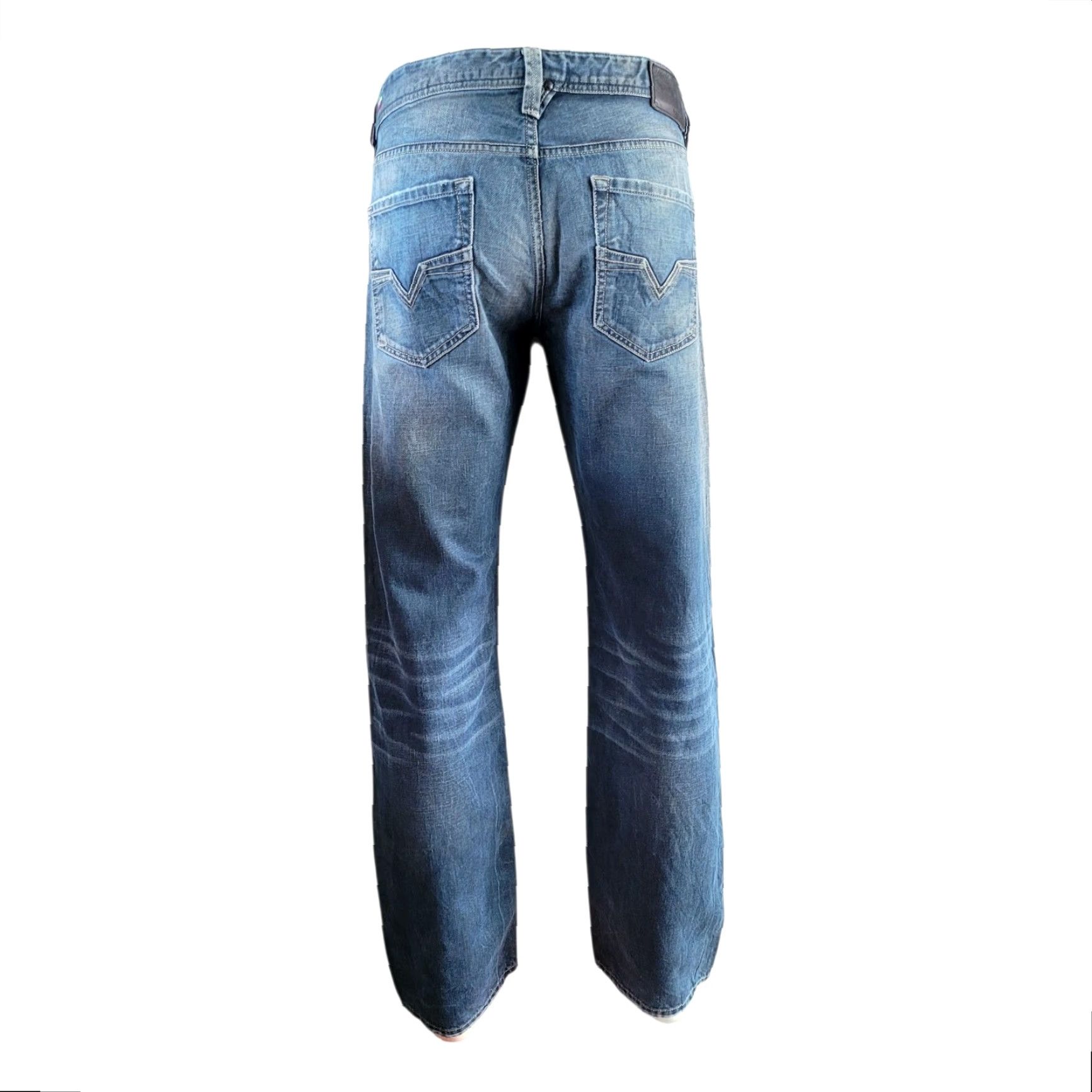 Diesel Diesel Larkee Jeans – W33 L32 – Wash 008ZT – Made in Italy – Blue – Regular Fit – Men’s – 33x32 Size US 33 - 5 Thumbnail