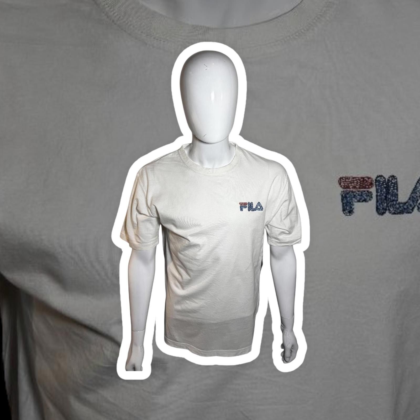 Fila Fila Logo Cotton T-Shirt - Classic White Size US M / EU 48-50 / 2 - 1 Thumbnail
