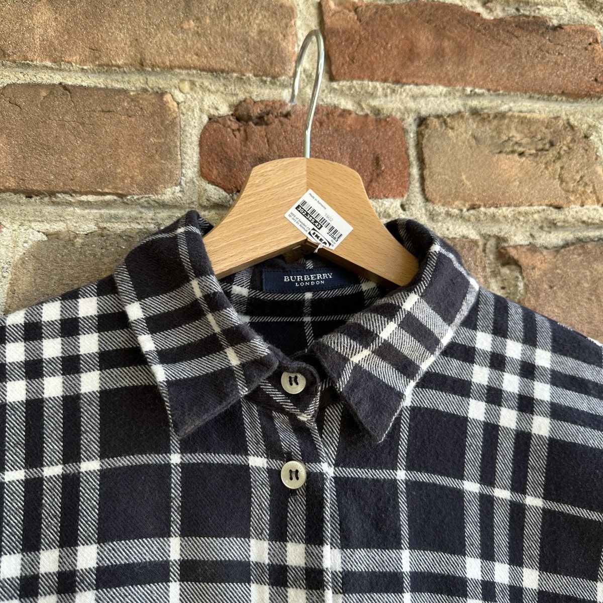 Burberry Vintage Burberry London Flannel Nova Check Shirt Button Up M Size M / US 6-8 / IT 42-44 - 6 Thumbnail