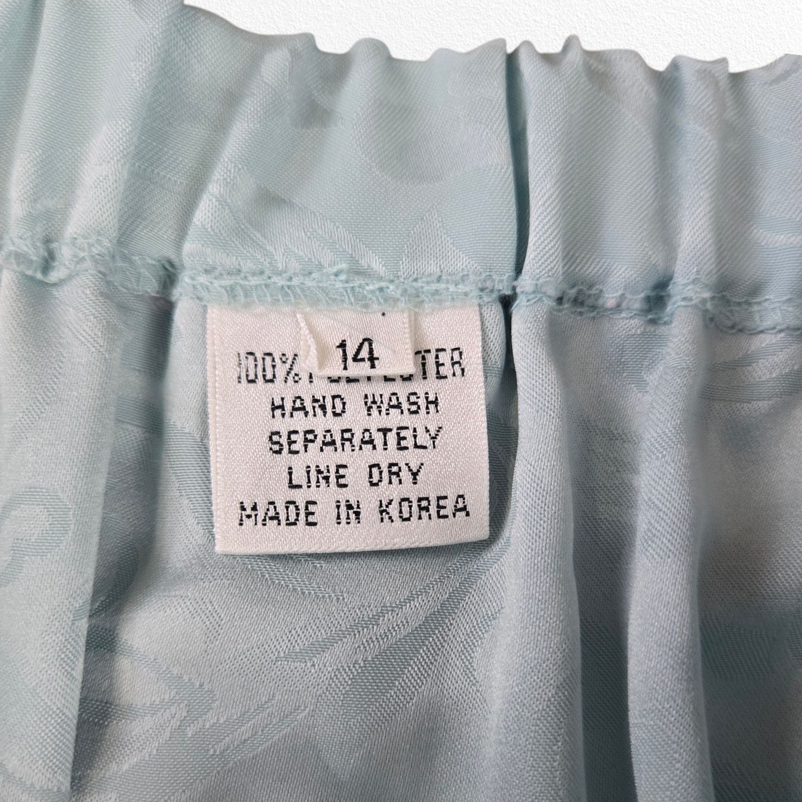 Vintage Vintage Light Blue Floral Jacquard Blouse Skirt Set Size 8 Size 30" / US 8 / IT 44 - 12 Thumbnail