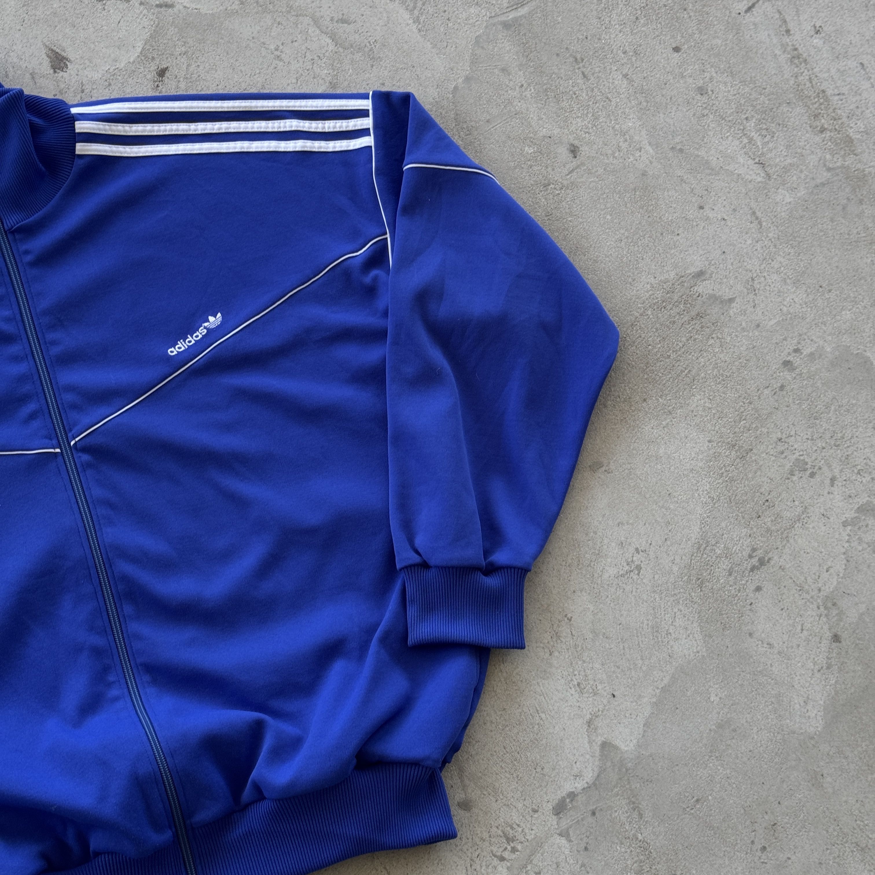 Adidas Vintage Adidas Blue Track Jacket Trefoil 3 Stripes XL Size US XL / EU 56 / 4 - 2 Thumbnail