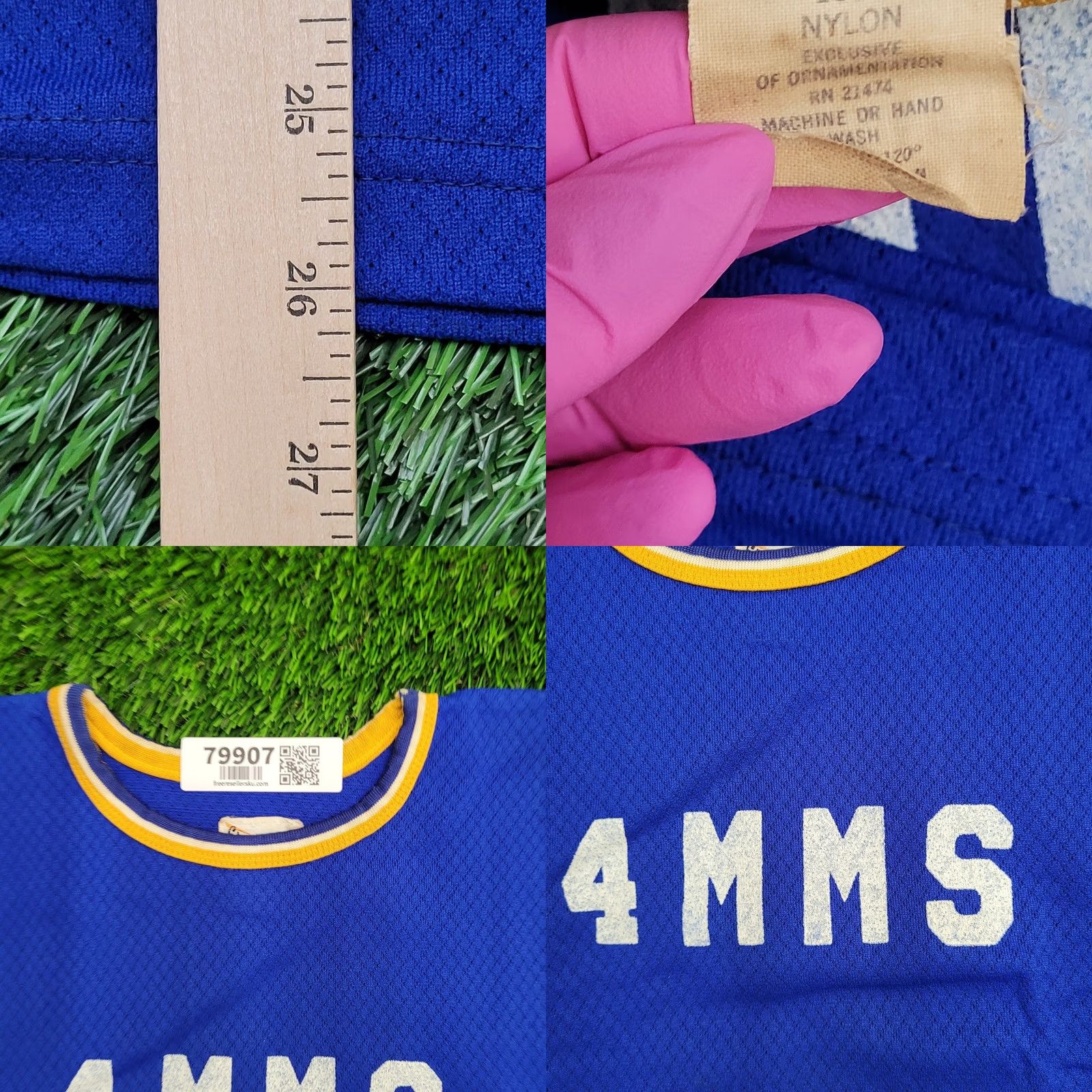 Vintage VINTAGE Felco Nylon Ringer Jersey Shirt S/M New-York S/M Blue Crew Neck 60s Logo Graphic Print Mens Those words Size US M / EU 48-50 / 2 - 9 Thumbnail