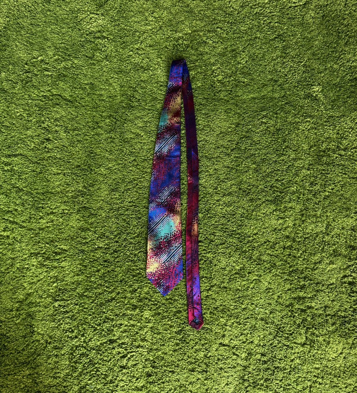 Designer × Missoni × Vintage Missoni 90s vintage coloured silk tie Size ONE SIZE - 1 Thumbnail