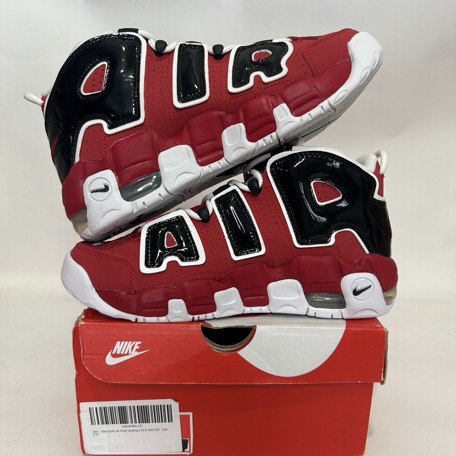 Nike Nike Air More Uptempo GS Bulls Hoops Pack “Varsity Red” Size US 8 / IT 38 - 3 Thumbnail