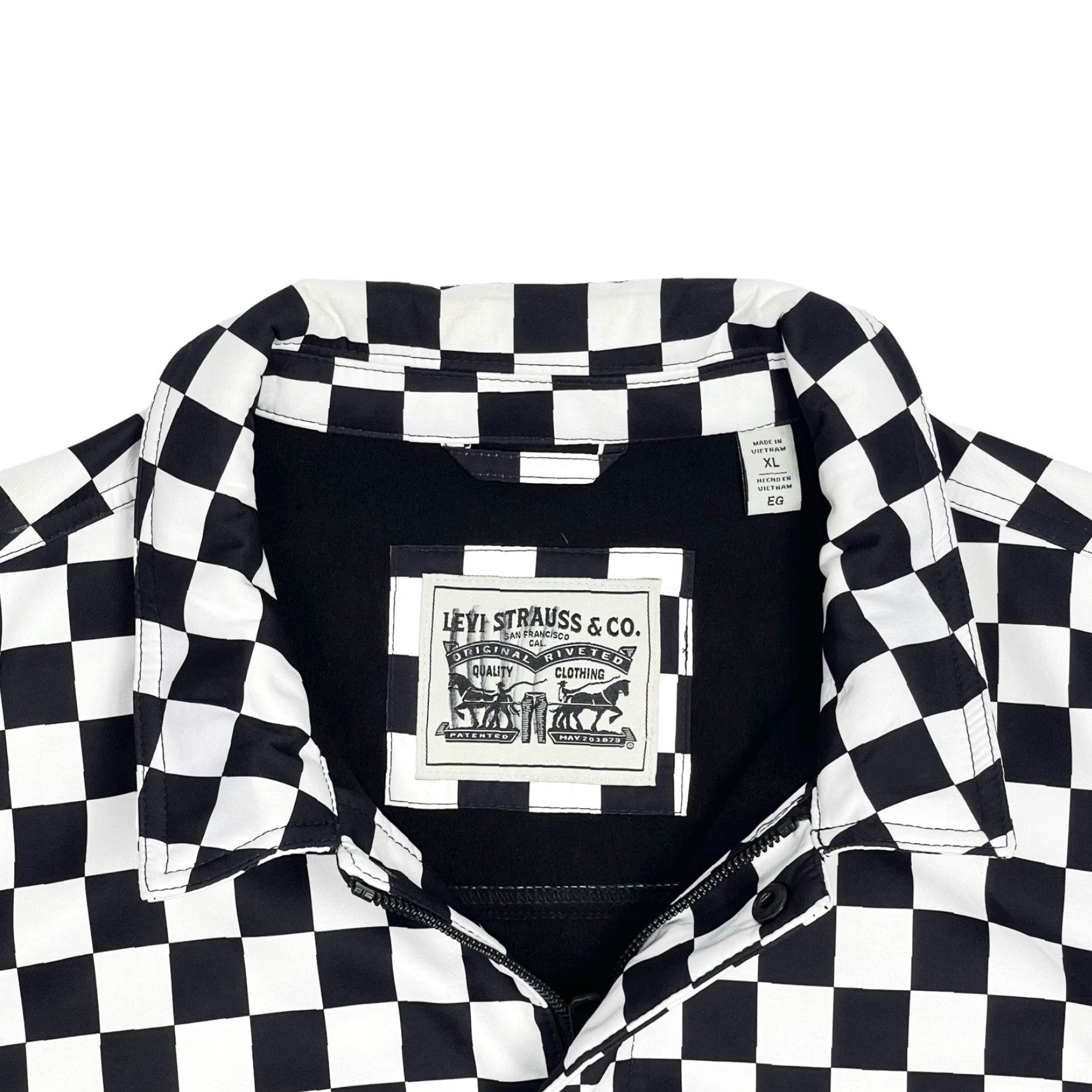 Levi's VINTAGE Levi’s Custom Bart Simpson Wasted Talent Punk Checker Print Jacket Mens XL Size US XL / EU 56 / 4 - 8 Thumbnail