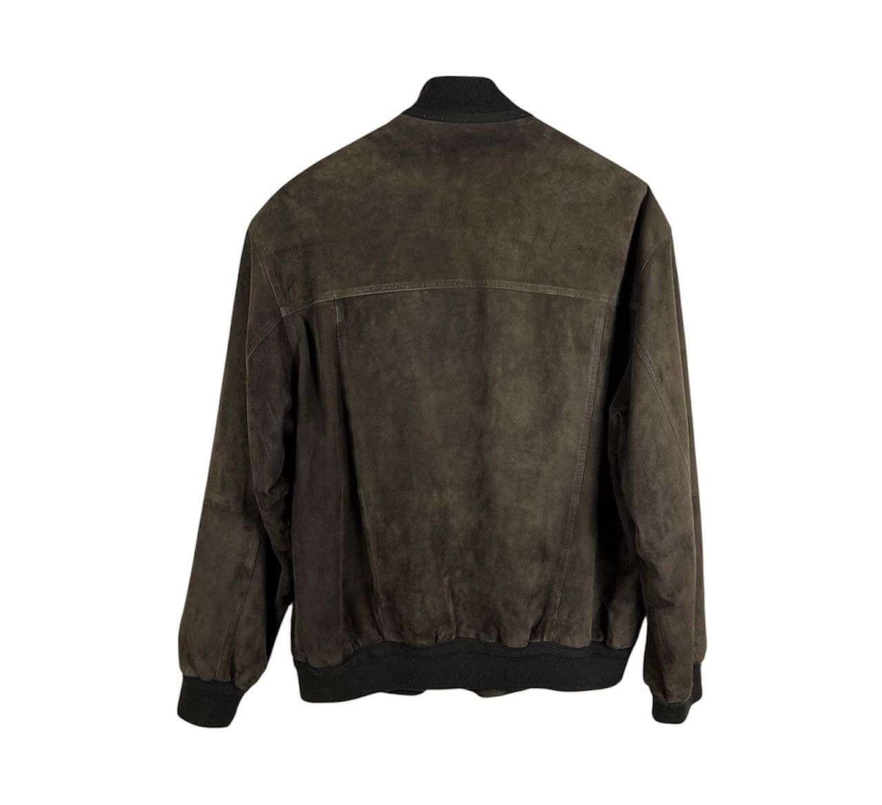 Vintage Vintage 90s Corbalan suede leather bomber aviator jacket Size US L / EU 52-54 / 3 - 2 Thumbnail