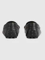 Gucci oc11z1025 Men's Driver With Interlocking G Shoes in Black Size US 12.5 / EU 45-46 - 4 Thumbnail