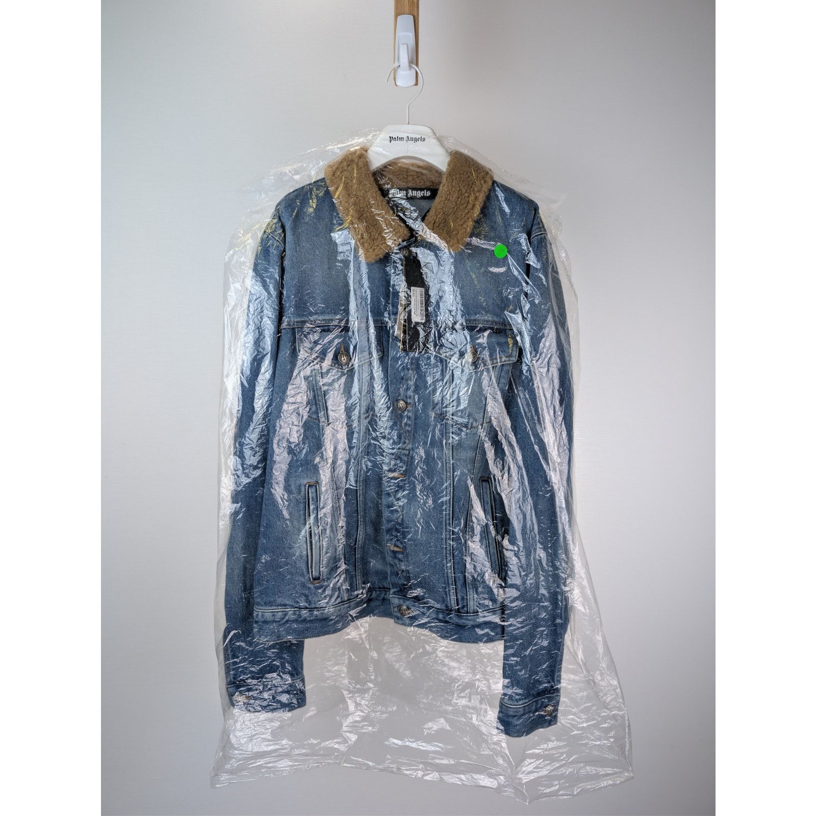 Palm Angels o1rshd1 Bear in Mind Denim Jacket in Blue / Brown Size US XXL / EU 58 / 5 - 23 Thumbnail