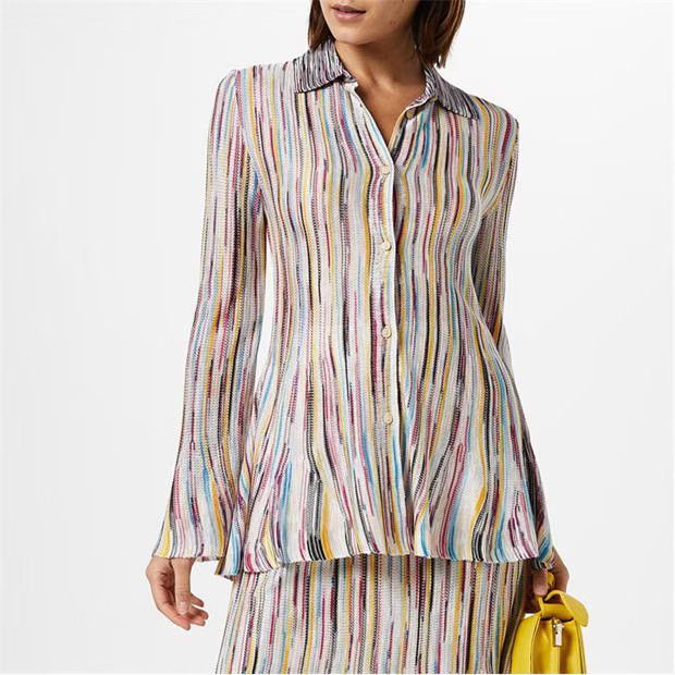 Missoni o1g2r1mq1124 Shirt in Multicolor Size M / US 6-8 / IT 42-44 - 4 Thumbnail