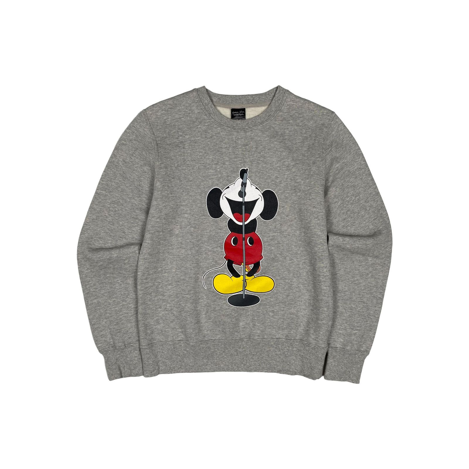Number (N)ine Number (N)ine Liam Gallagher Mickey Mouse Crewneck Grey Size US S / EU 44-46 / 1 - 1 Thumbnail