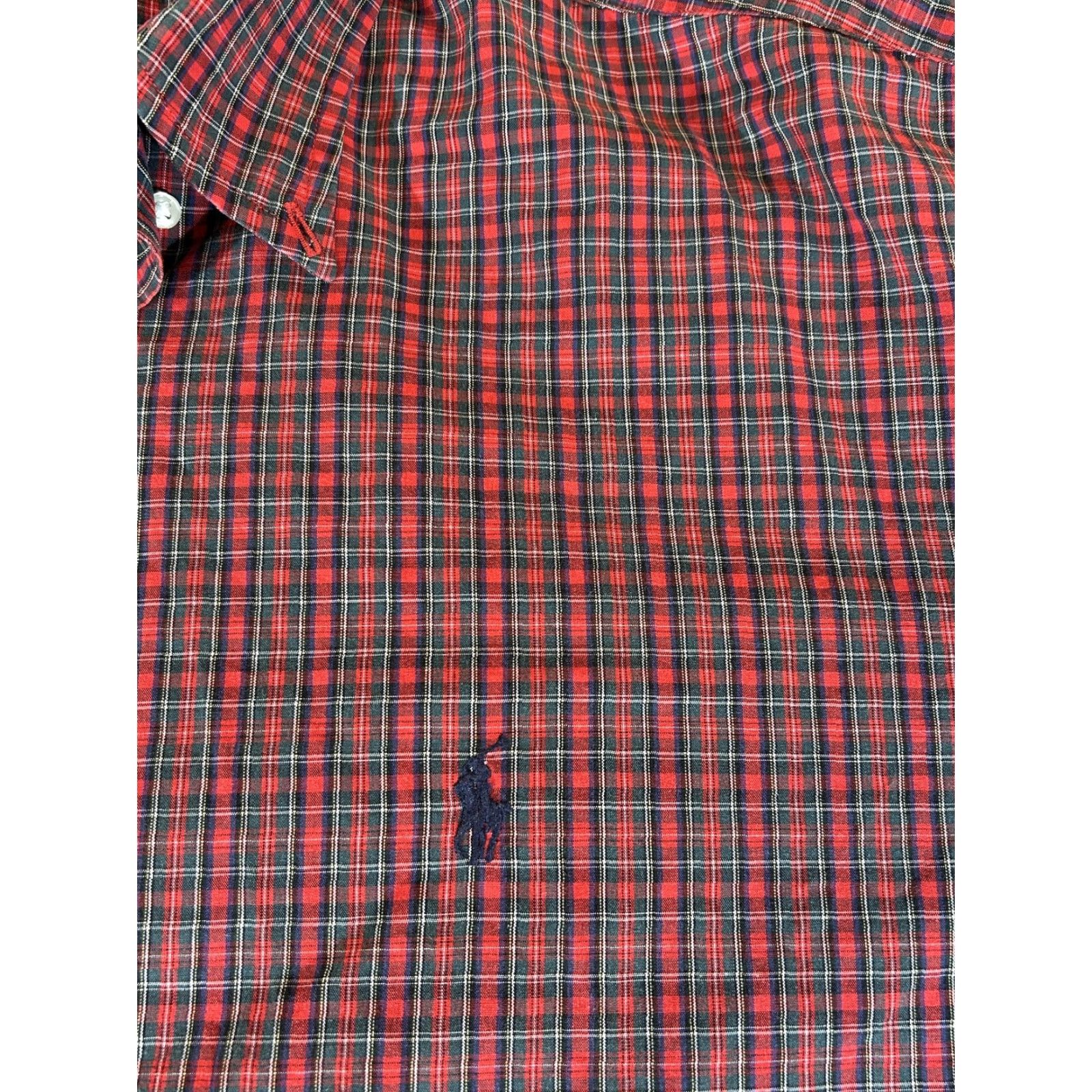 Ralph Lauren Ralph Lauren Shirt Mens 2XL Red Plaid Long Sleeve Button Marlowe Polo Casual XXL Size US XXL / EU 58 / 5 - 2 Thumbnail