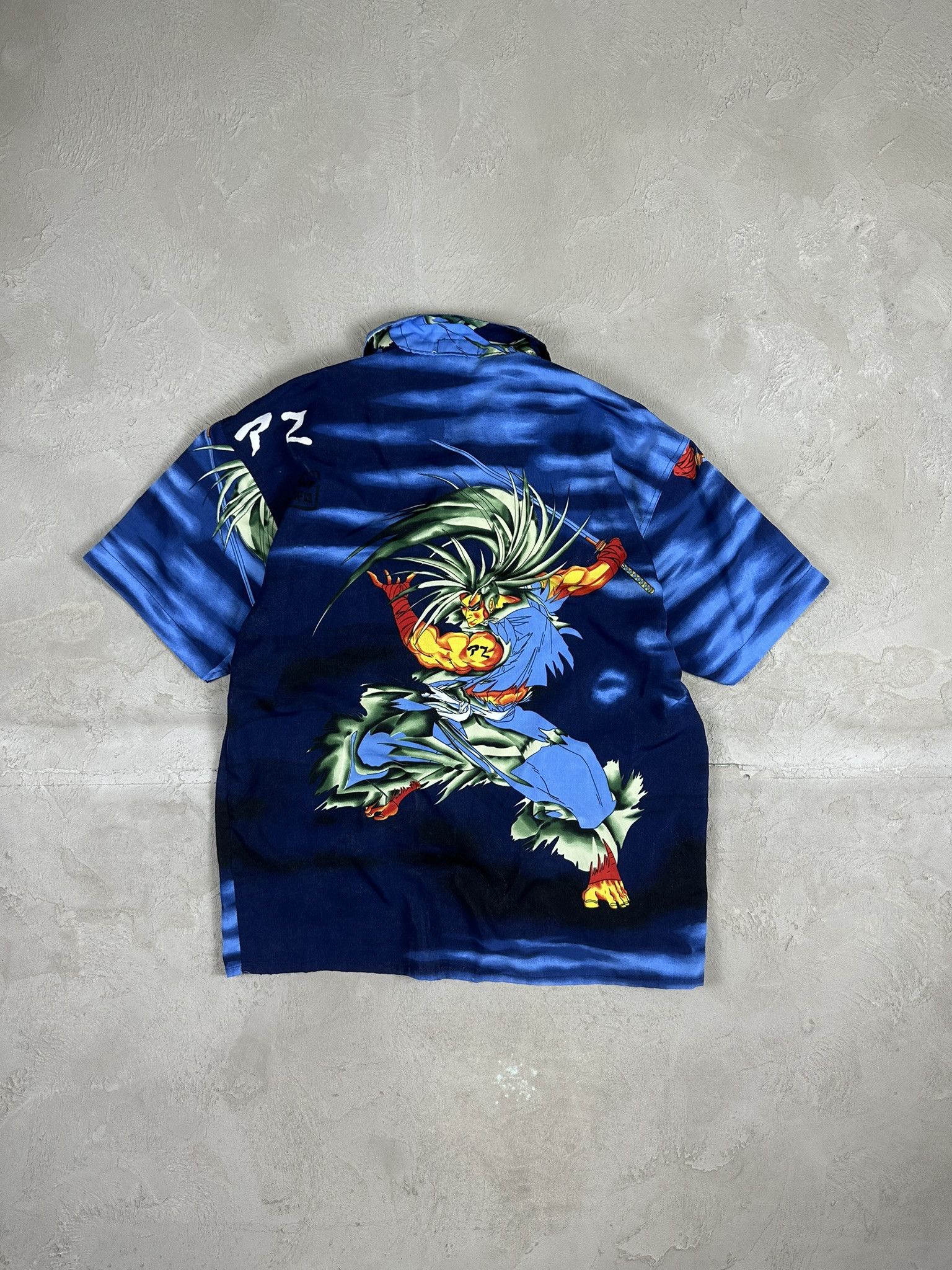 Japanese Brand Crazy Vintage Y2k Japanese Samurai Button Up Shirt Size US M / EU 48-50 / 2 - 9 Thumbnail