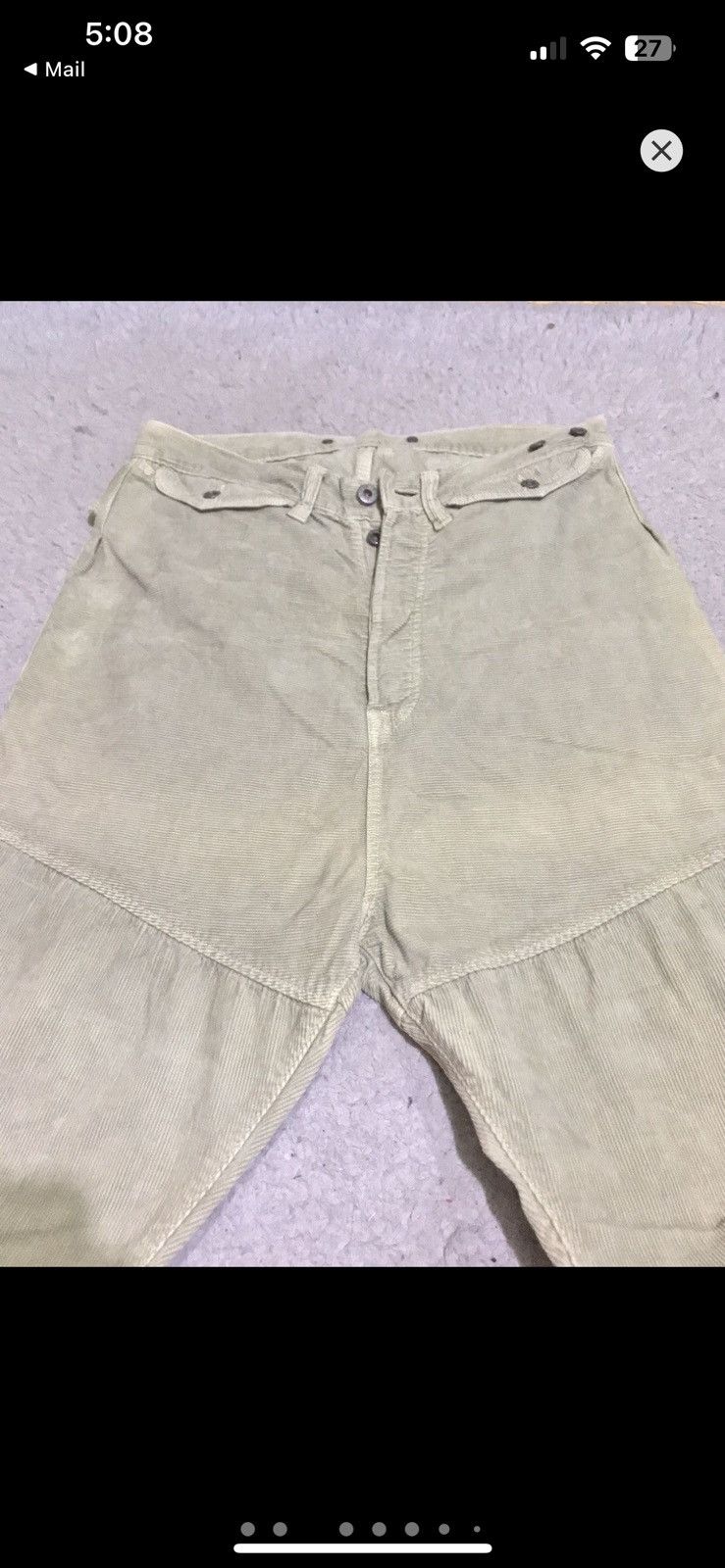 Kapital Kapital Corduroy Pants Cream Size US 33 - 1 Thumbnail